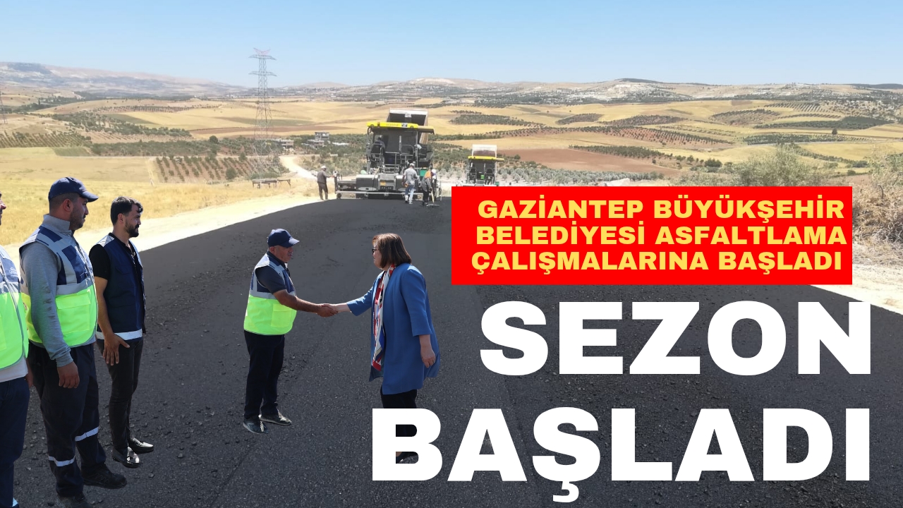Asfalt sezonu açıldı 